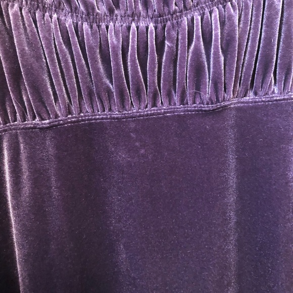 Free people medium purple velveteen shirt/dress - Picture 3 of 6